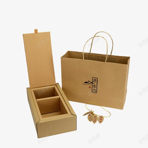 复古牛皮纸包装盒png免抠素材_88icon https://88icon.com 包装盒全套设计 古典风盒子 掀盖设计盒子 空盒子