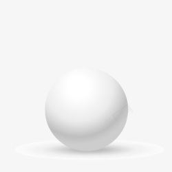 白色球体立体圆高清图片