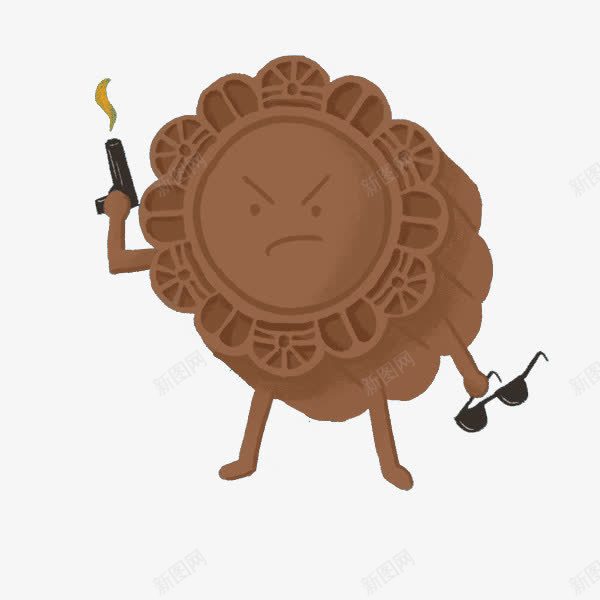 月饼png免抠素材_88icon https://88icon.com 中秋素材 中秋美食 卡通 圆形 手枪 糕点 食物