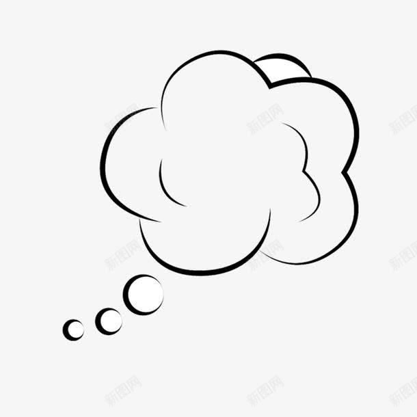 想法气泡思考png免抠素材_88icon https://88icon.com 免扣 思考 想法气泡 想象