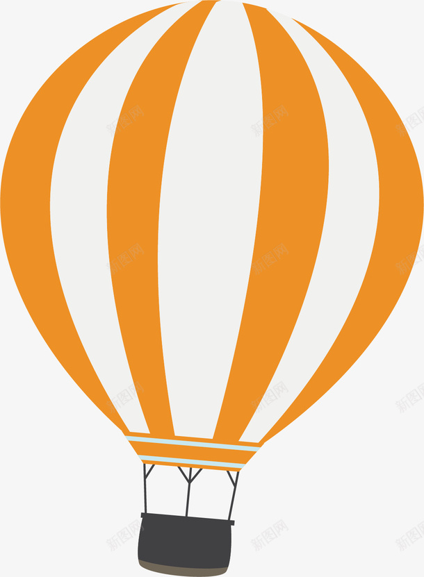 将要飞翔的热气球矢量图ai免抠素材_88icon https://88icon.com 交通工具 热气球 矢量图 空气球 载具 飞行 黄白相间