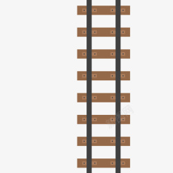 扁平火车卡通火车铁轨高清图片