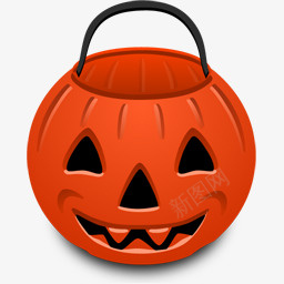 南瓜桶不给糖就捣蛋png免抠素材_88icon https://88icon.com bucket pumpkin 南瓜 桶