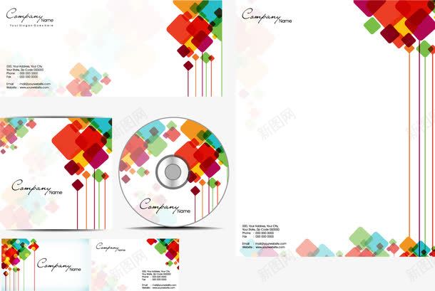 炫彩CD包装矢量图eps免抠素材_88icon https://88icon.com CD CD包装 VI设计 信封设计 包装设计 名片设计 潮流花纹 炫彩 矢量图