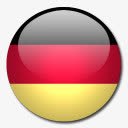 旗德国国旗国圆形世界旗高清图片