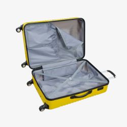 简约行李箱黄色行李箱高清图片