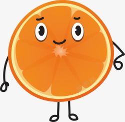 小人的无奈无奈表情的橙子高清图片