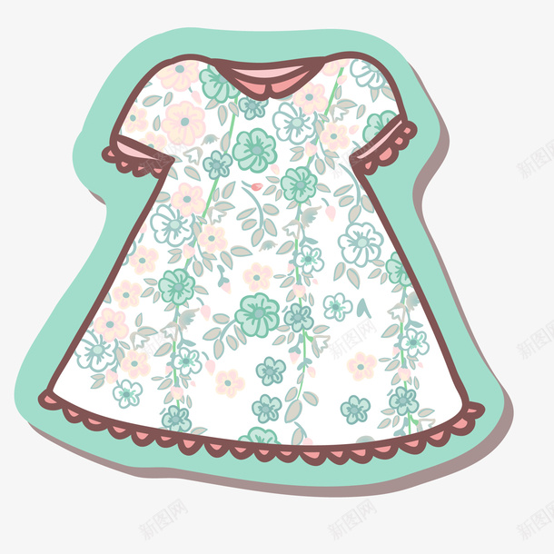 卡通儿童服装png免抠素材_88icon https://88icon.com 儿童服装 卡通 可爱 童装 童装公主裙 裙子设计