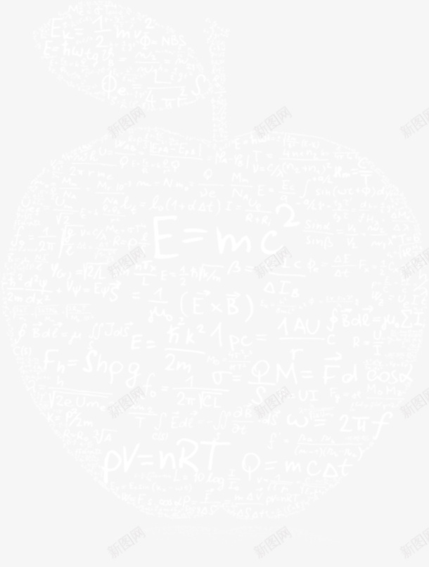 抽象方程式苹果矢量图ai免抠素材_88icon https://88icon.com 创意 抽象 数字 方程式 苹果 矢量图
