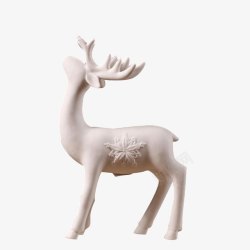 家居装饰品陶瓷鹿摆件橱窗客厅素材