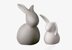 浅色兔子抽象兔子公仔家居装饰高清图片