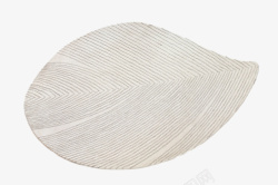 灰色花纹绒毛北欧地毯白色的叶子脉络地毯高清图片