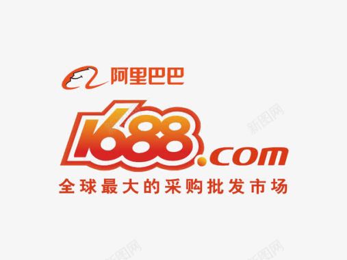 彩色水纹阿里1688logo图标图标