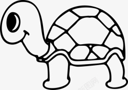 黑色龟壳乌龟黑色线条乌龟高清图片