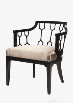 深色简约现代中式休息椅子素材