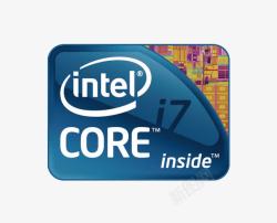 CPU处理器酷睿i7图标高清图片