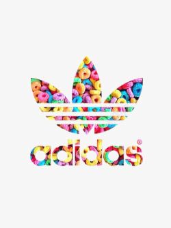 彩色的鞋子三叶草Adidas图标高清图片