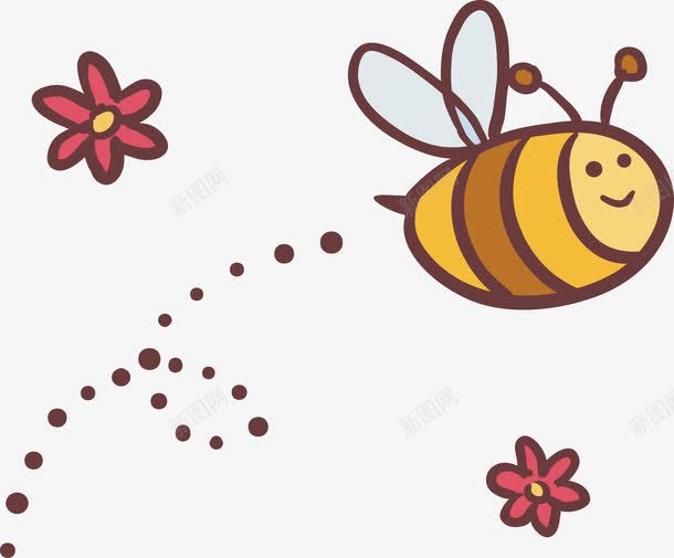 春天的小蜜蜂png免抠素材_88icon https://88icon.com 小蜜蜂 春天 花朵 蜂类 采蜜 黄色