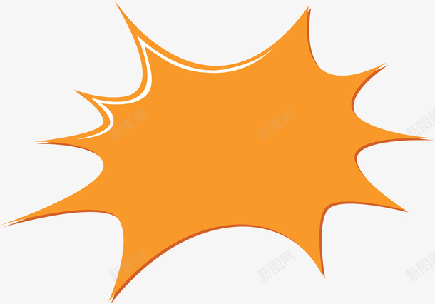 橘色的锯齿爆炸贴png免抠素材_88icon https://88icon.com 促销气泡 橘色爆炸贴 爆炸 爆炸贴 矢量png 锯齿气泡