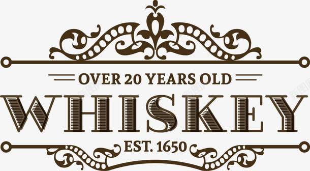 复古文本框欧式复古威士忌logo图标图标