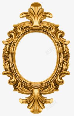 欧式宫廷镜框欧式复古华丽花纹镜框相框边框高清图片