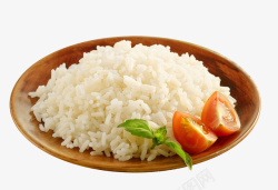 菜叶子一碟白米饭高清图片