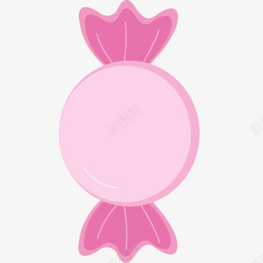 粉色扁平化糖果食物矢量图图标图标