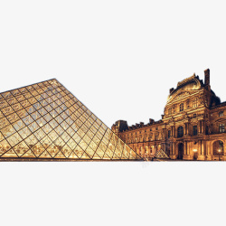 卢浮宫金字塔元素素材