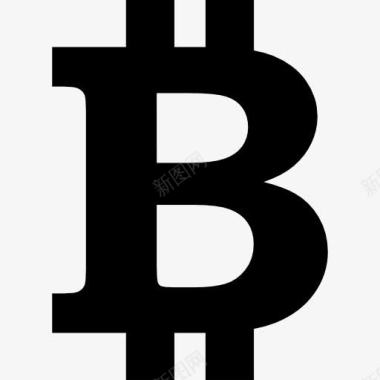 数字1设计Bitcoin的数字货币符号图标图标