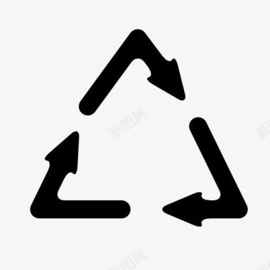 循环循环箭头三角标志图标图标