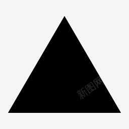 ppt形状形状三角形等边黑色默认图标图标