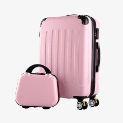 粉色旅行箱粉色行李箱高清图片