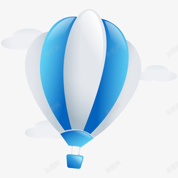 卡通手绘热气球png免抠素材_88icon https://88icon.com 云朵 卡通手绘 抓气球的熊 热气球 白云 空气球 蓝色 蓝色热气球 装饰图