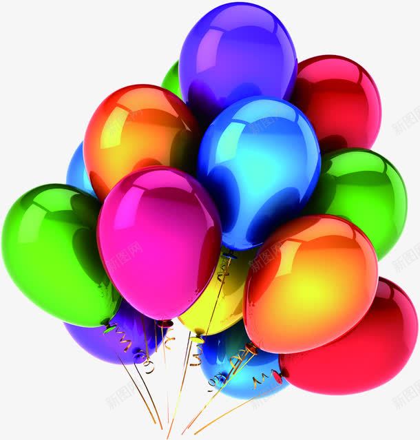 彩色节日气球装饰png免抠素材_88icon https://88icon.com 彩色 气球 节日 装饰