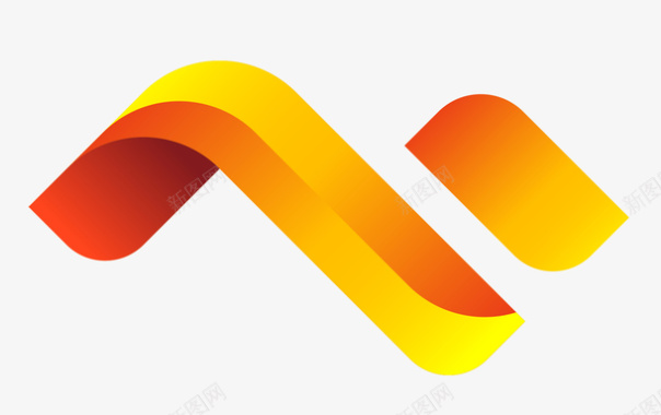 橙色立体渐变logo图标图标