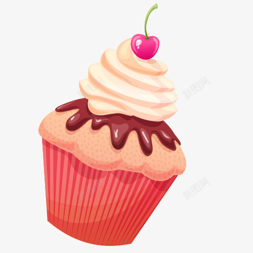 卡通甜品psd免抠素材_88icon https://88icon.com 点心 甜点 美食素材 蛋糕