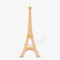 一座精致的巴黎铁塔素材