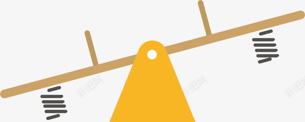 黄色扁平弹簧跷跷板png免抠素材_88icon https://88icon.com 6月1号 儿童节 六一节 弹簧跷跷板 玩耍 童趣 黄色跷跷板