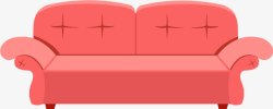 红色沙发卡通红色沙发高清图片