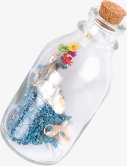 漂流旅游创意合成海边旅游的漂流瓶高清图片