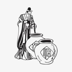 中国古代酒樽酒高清图片