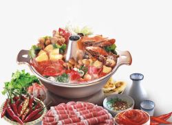 餐饮活动海鲜火锅食品高清图片