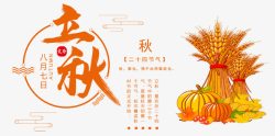 中国丰收时刻二十四节气立秋高清图片