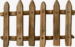 木头栏杆手绘木头栅栏高清图片