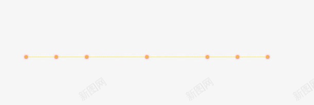 点线分割装饰png免抠素材_88icon https://88icon.com 分割 点线 线条 边框 黄色