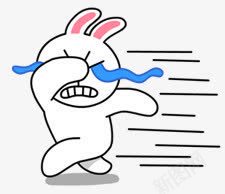 哭泣奔跑的卡通白色兔子png免抠素材_88icon https://88icon.com 兔子 卡通 哭泣 奔跑 泪眼汪汪 白色
