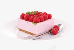 桑果红莓蛋糕高清图片