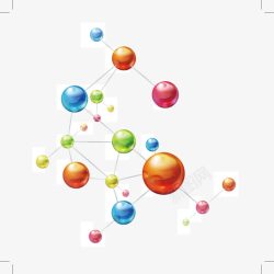 物理学科彩色立体3d球高清图片