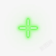 绿色光标瞄准发光光效png免抠素材_88icon https://88icon.com 光光 光标 瞄准 绿色