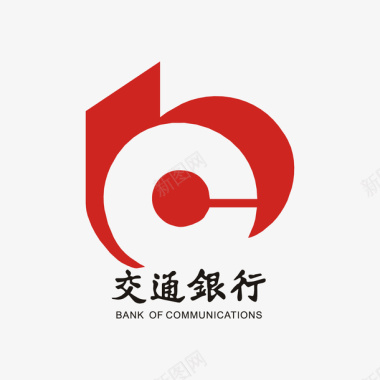 火鸡字母红色交通银行logo标志矢量图图标图标